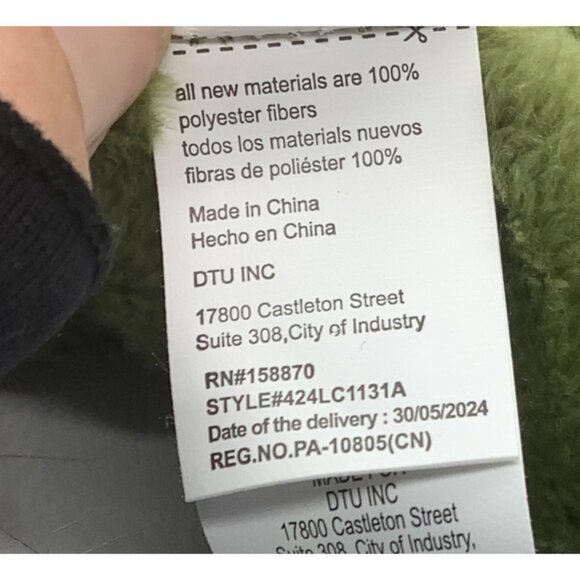 Plush Green Horse Baby Security Blanket 13x11 DTU Inc Soft Cozy Infants - Picture 4 of 7